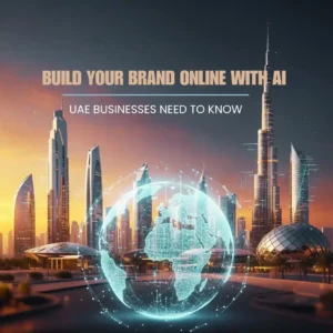 Futuristic Dubai skyline with global data network, illustrating digital transformation and key market insights for UAE businesses.
